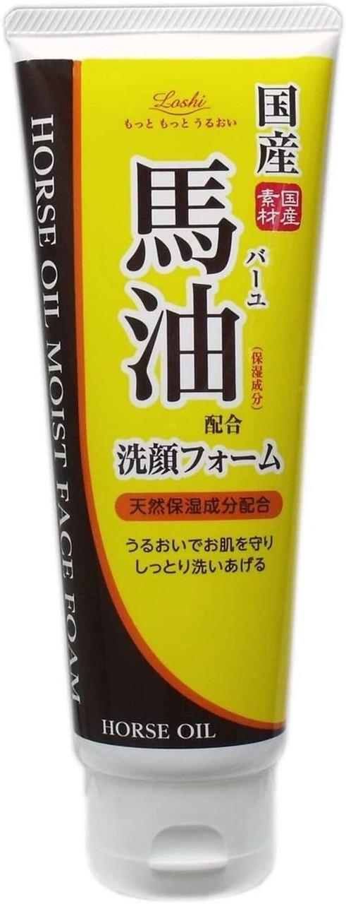 Пенка для умывания лица Loshi Horse Oil Moist Face Foam с лошадиным жиром 130 г (3202170284)