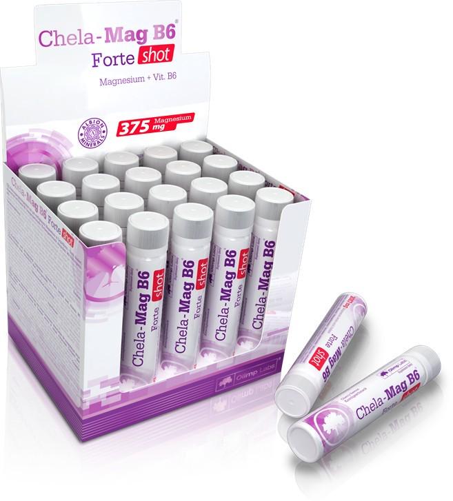 Магний хелат и Витамин В6 Olimp Chela Mag B6 Forte Shot ampoule Вишня 20 25 мл