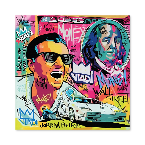 Картина Волк с Уолл-стрит 75x75 см (KV0809)