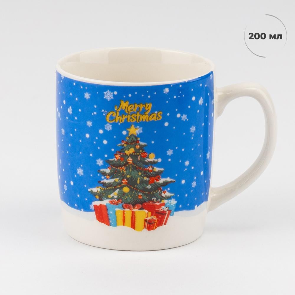 Чашка з ложечкою Новорічні подарунки 200 мл (9250-017) - фото 4 Чашка з ложечкою Новорічні подарунки 200 мл (9250-017) - фото 4