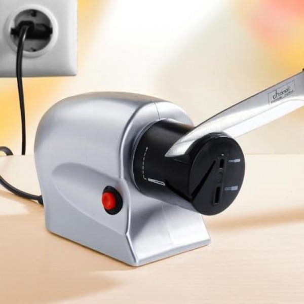 Точило електричне Electric Sharpener для заточування ножів та ножиць 220V Silver (tf3846) - фото 2 Точило електричне Electric Sharpener для заточування ножів та ножиць 220V Silver (tf3846) - фото 2