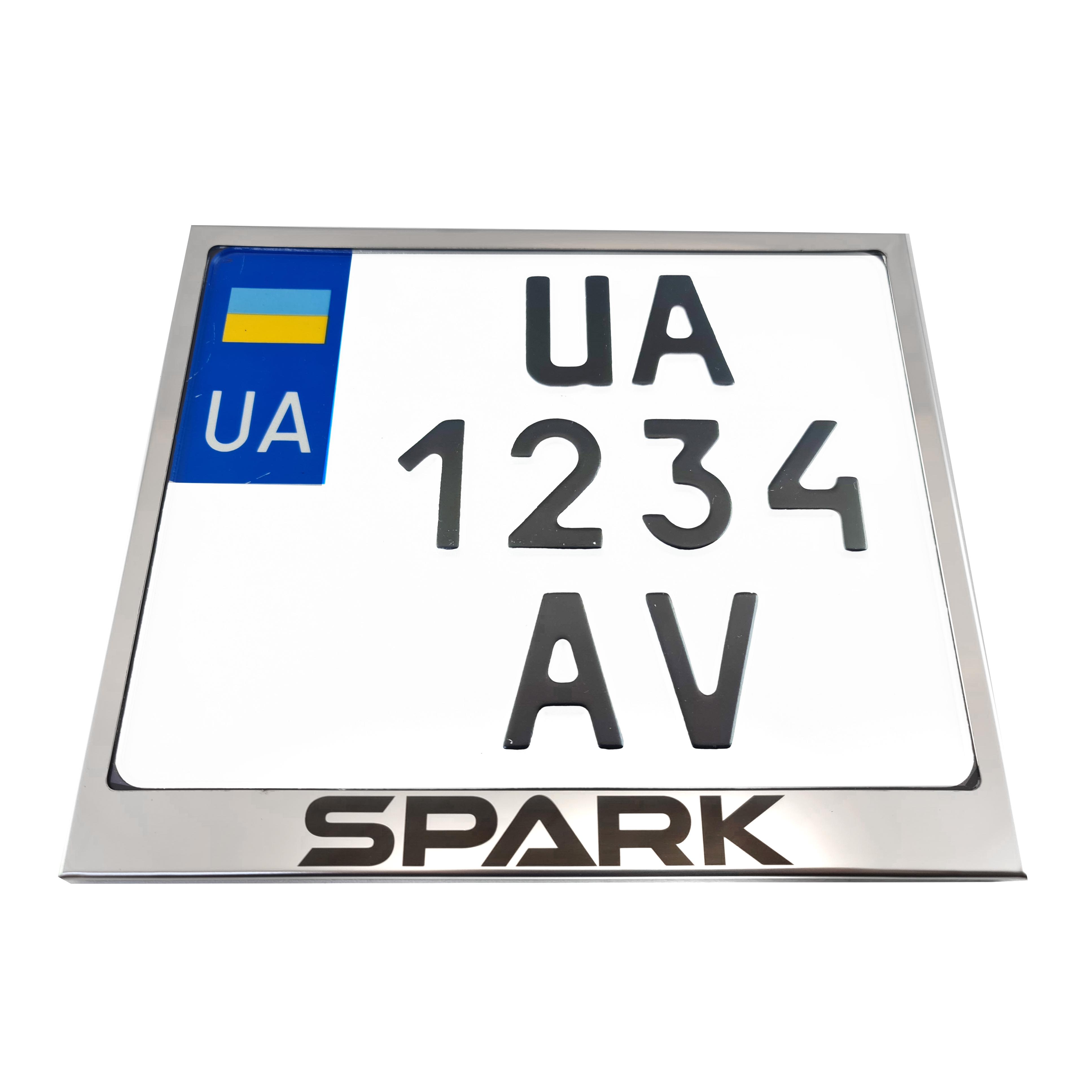 Рамка для мотоциклетного номера Spark 174х220 мм Хром (VH-S1722SPSGL)