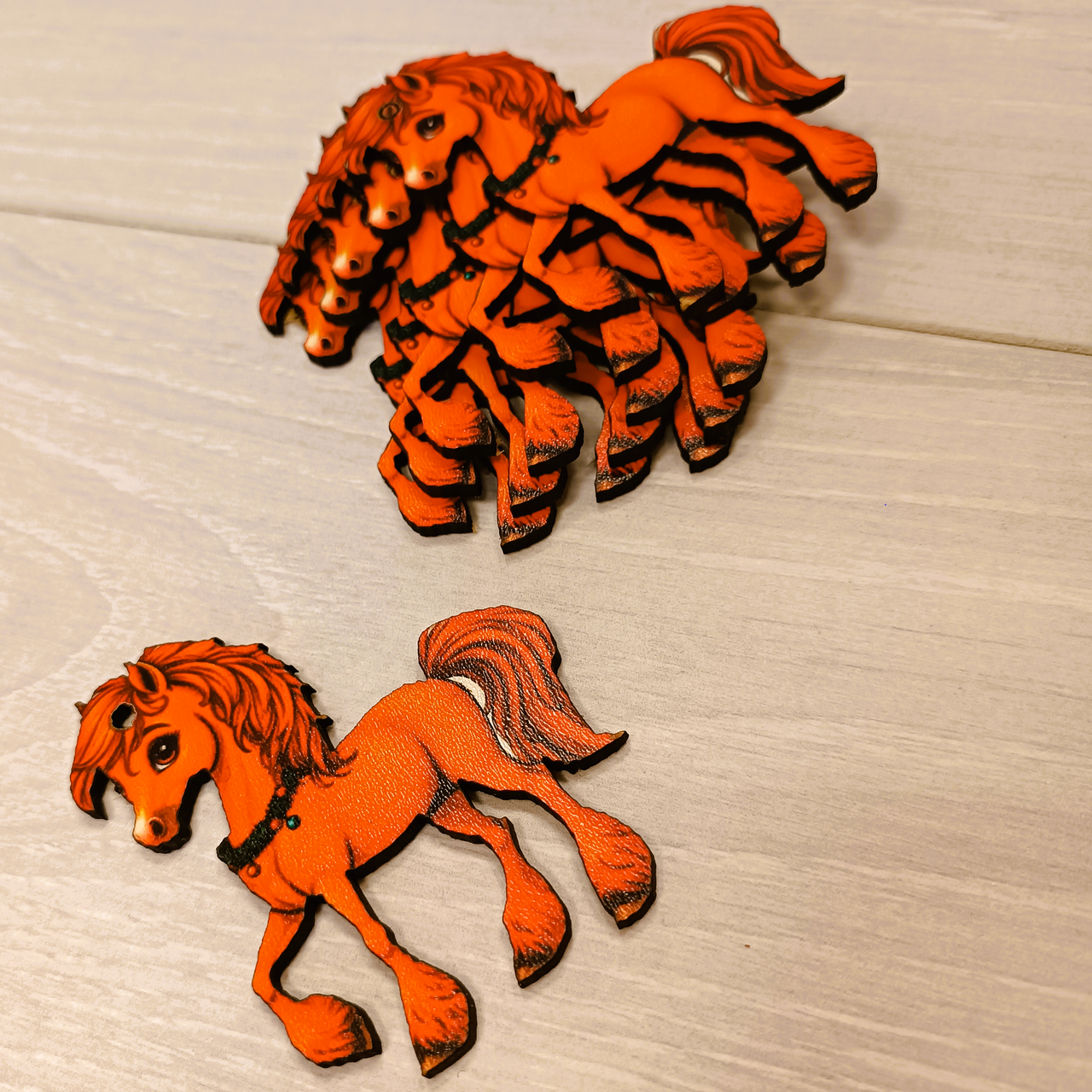 Игрушка-декор на елку Luxyart Лошадка 6х7 см (DN-887) - фото 3 Игрушка-декор на елку Luxyart Лошадка 6х7 см (DN-887) - фото 3