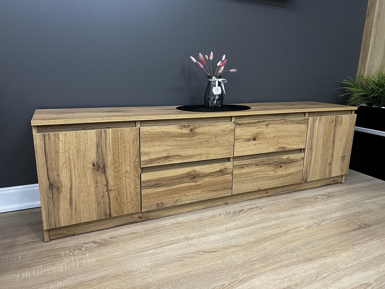 Тумба під ТВ Eверест 1804х510х370 мм Дуб аппалачі - фото 2 Тумба під ТВ Eверест 1804х510х370 мм Дуб аппалачі - фото 2