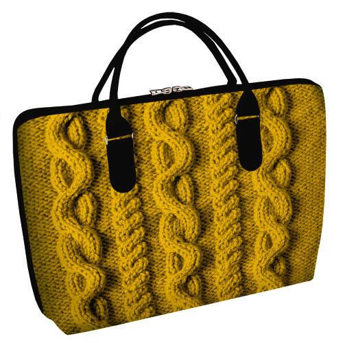 Сумка тканевая Presentville Вязка Желтый (SW 15N154 BL)