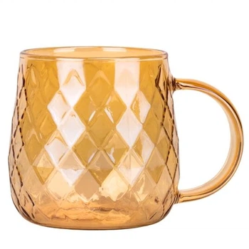 Чашка стеклянная кружка для чая и кофе Созвездие 300 мл Золото