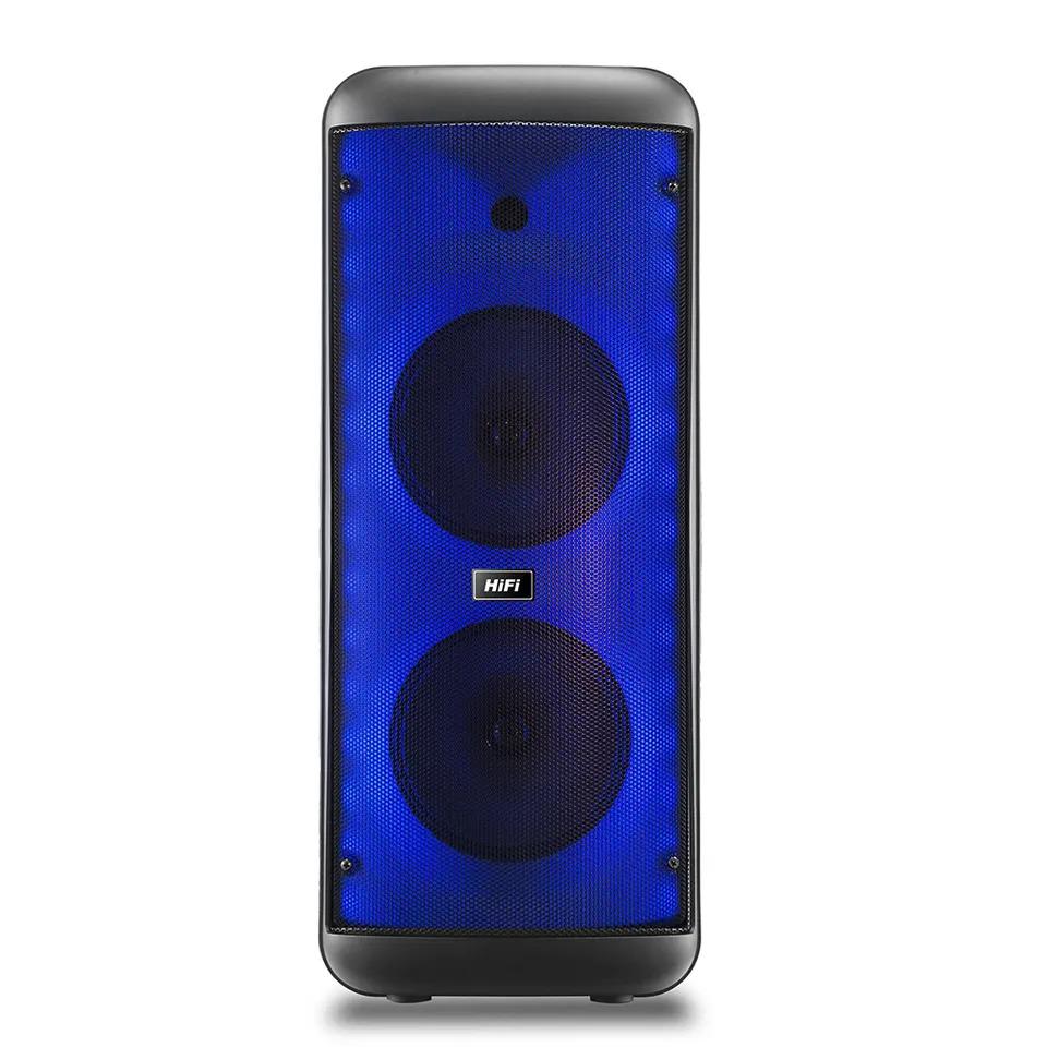 Портативна акустична система Winso RX-8252-8"x2 RGB з мікрофоном та пультом 20 W (16cee793) - фото 4