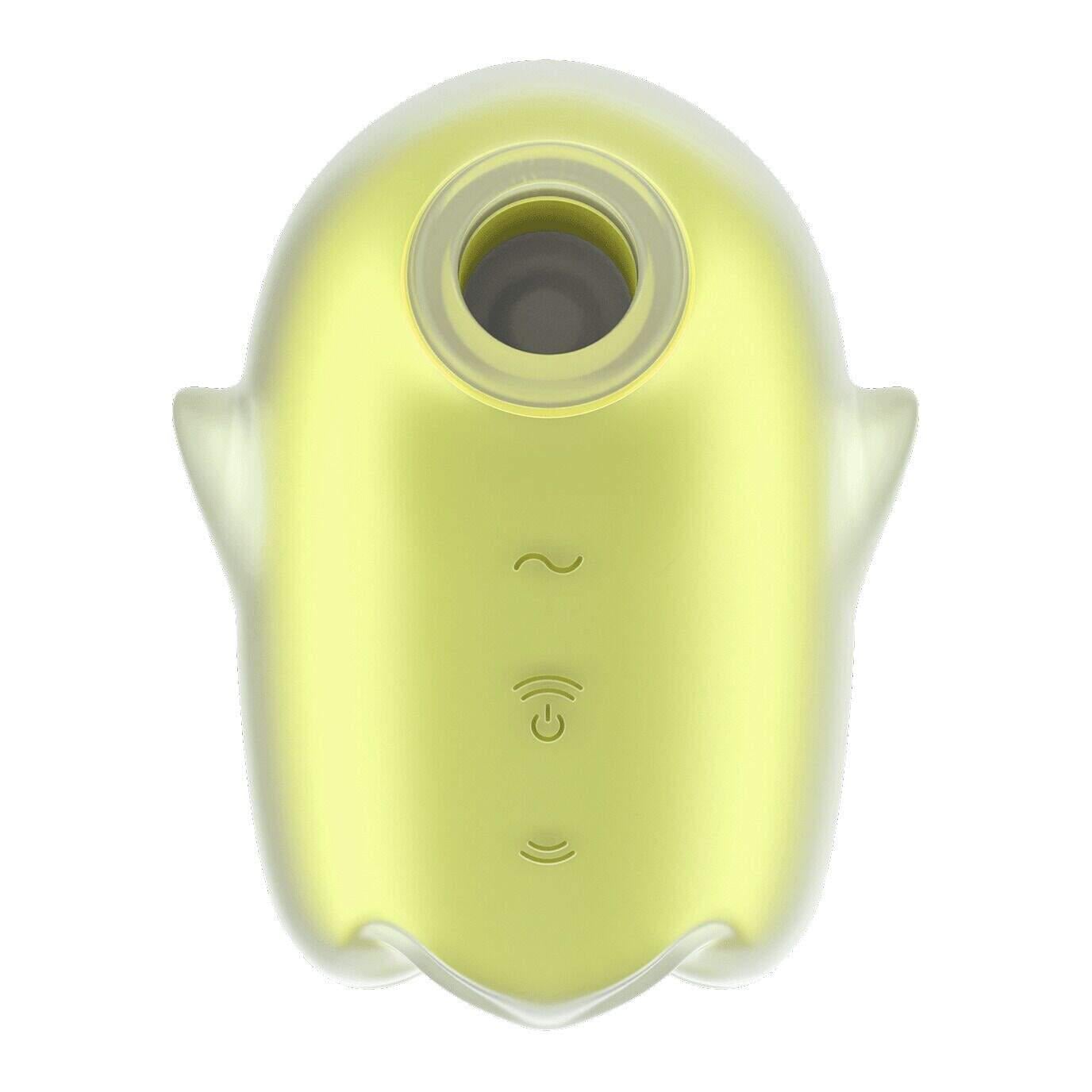 Вибратор вакуумный клиторальный Satisfyer Glowing Ghost Yellow светится в темноте (38026111)