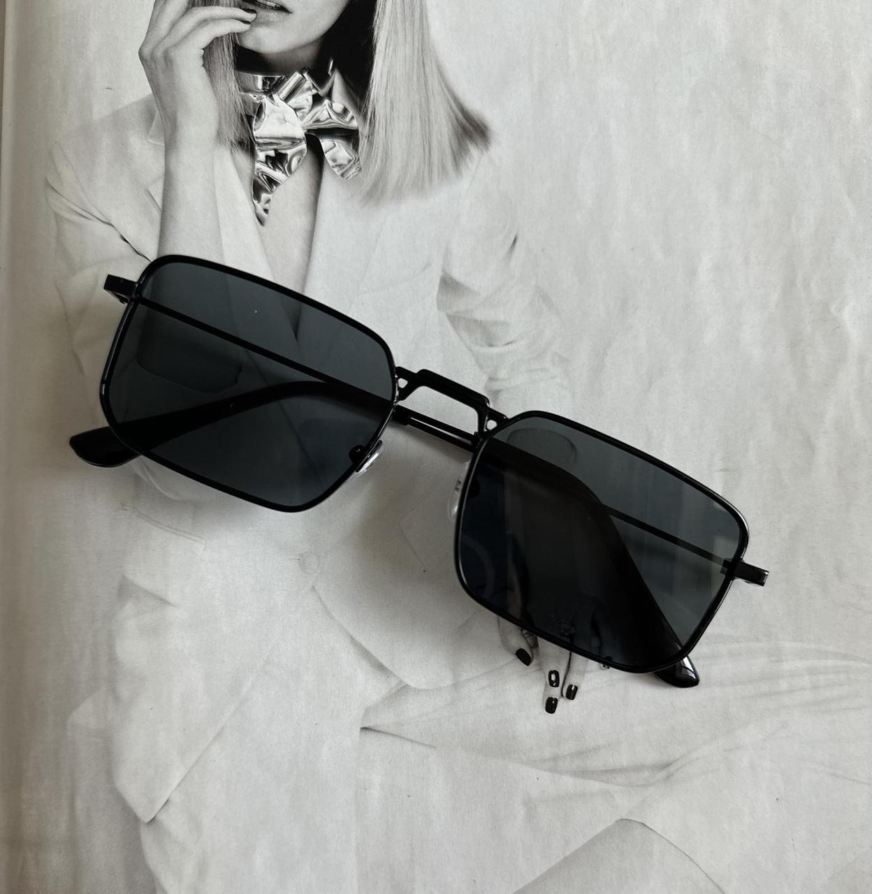 Очки прямоугольные унисекс Черный (45147)