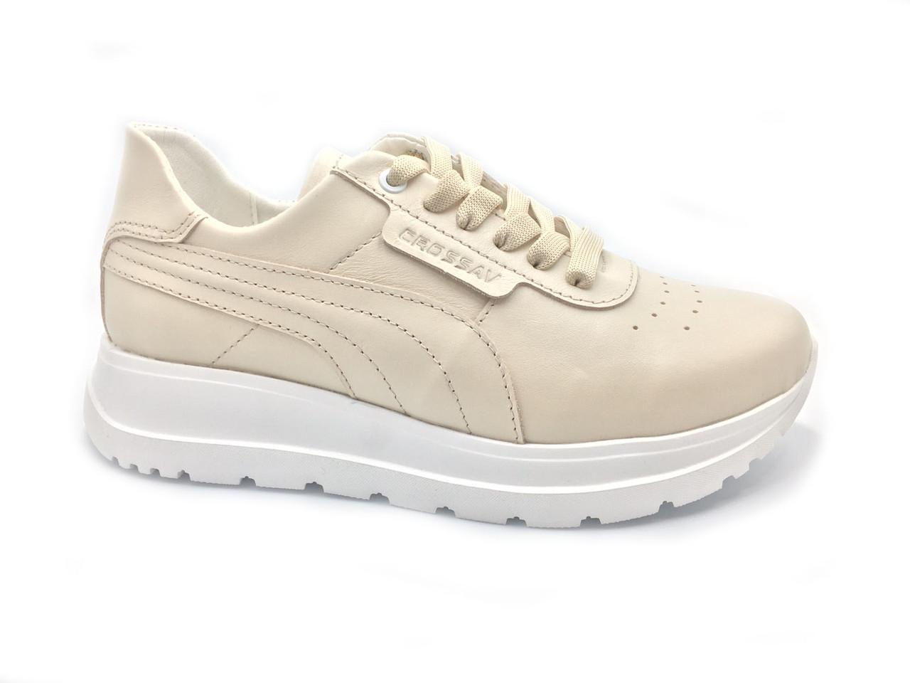 Кроссовки для девочек CrosSAV 21-41K/36 р. 36 Бежевый
