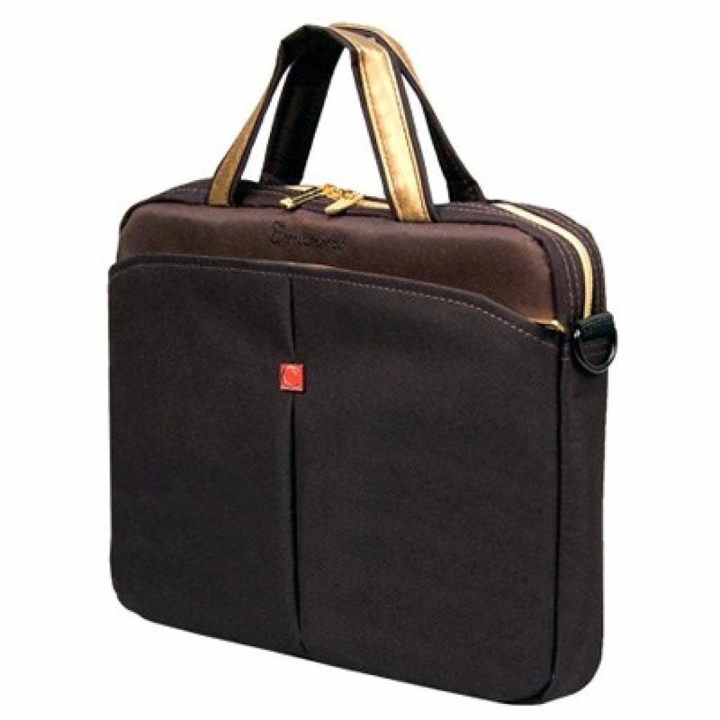 Сумка Continent CC-010 для ноутбука 10" легкая и практичная молния Black Caviar Черный (626393) - фото 2