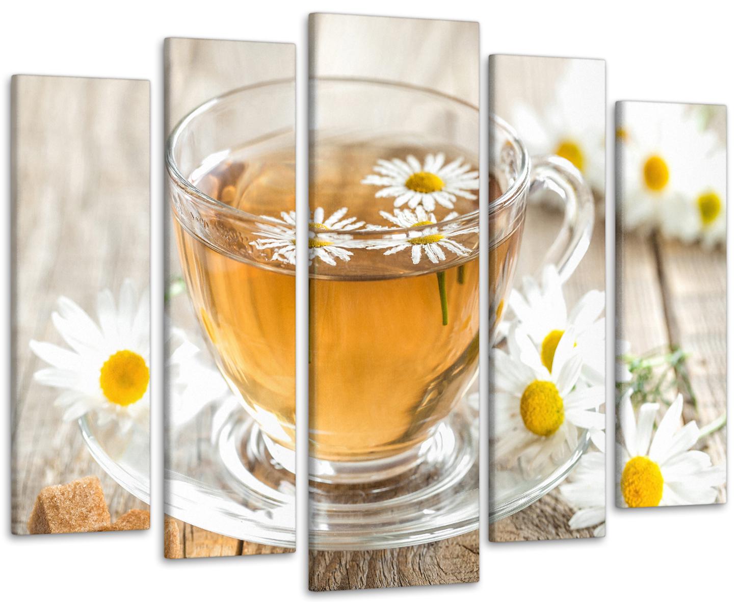Картина модульная Чай Ромашки 110х160 см (Art-296_5)
