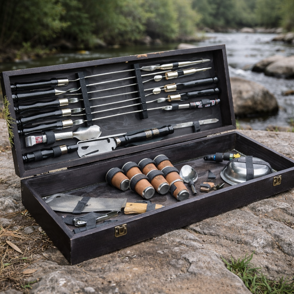 Подарочный набор шампуров Jooki Магнат Черный (10213)