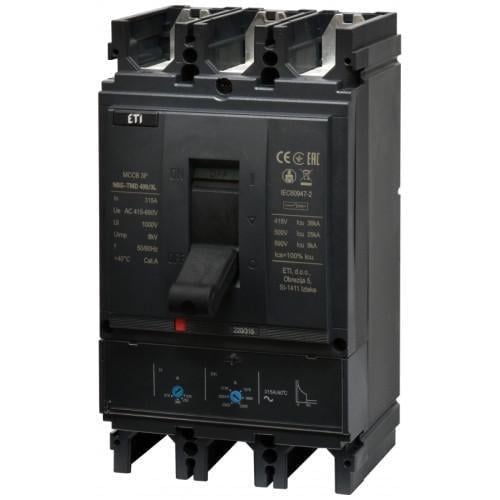 Автоматичний вимикач корпусний ETI NBS-TMD 400/3L 0,7-1 In/5-10 In 3P 315A 36 кА (4673101)