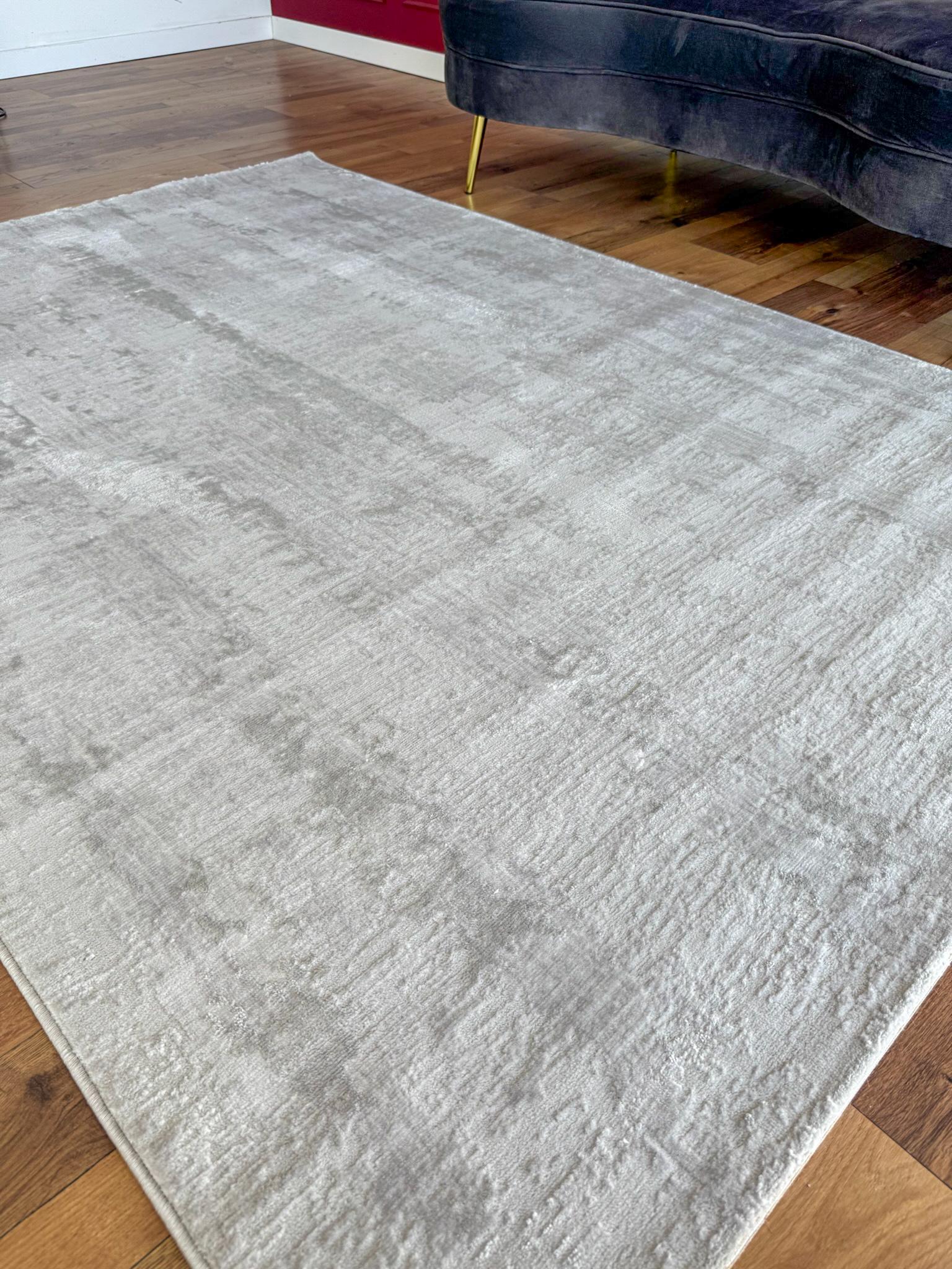 Ковер однотонный прямоугольный 160х230 см Светло-серый