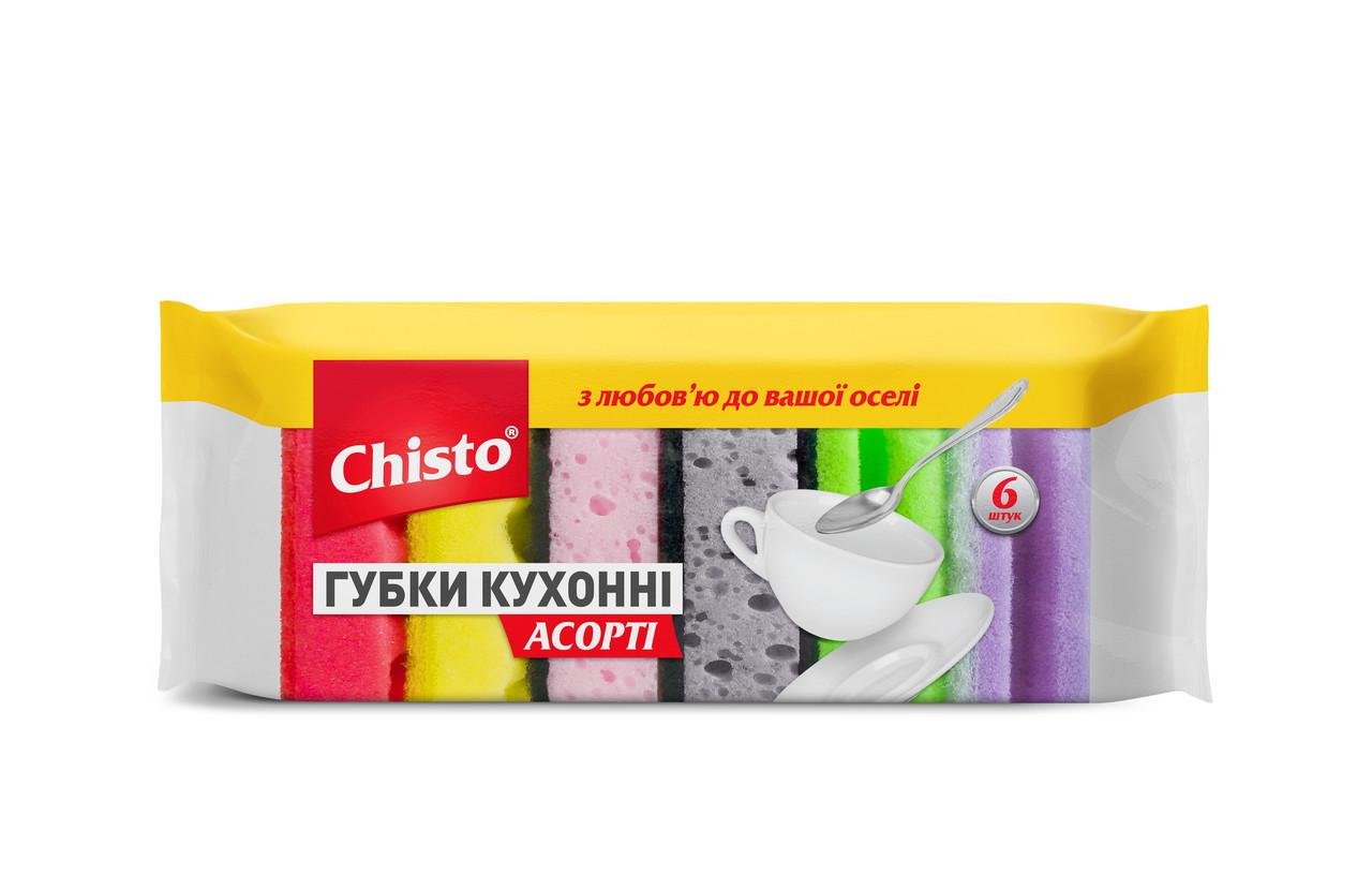 Губка кухонна Chisto Асорті 6 шт. (2452534599)