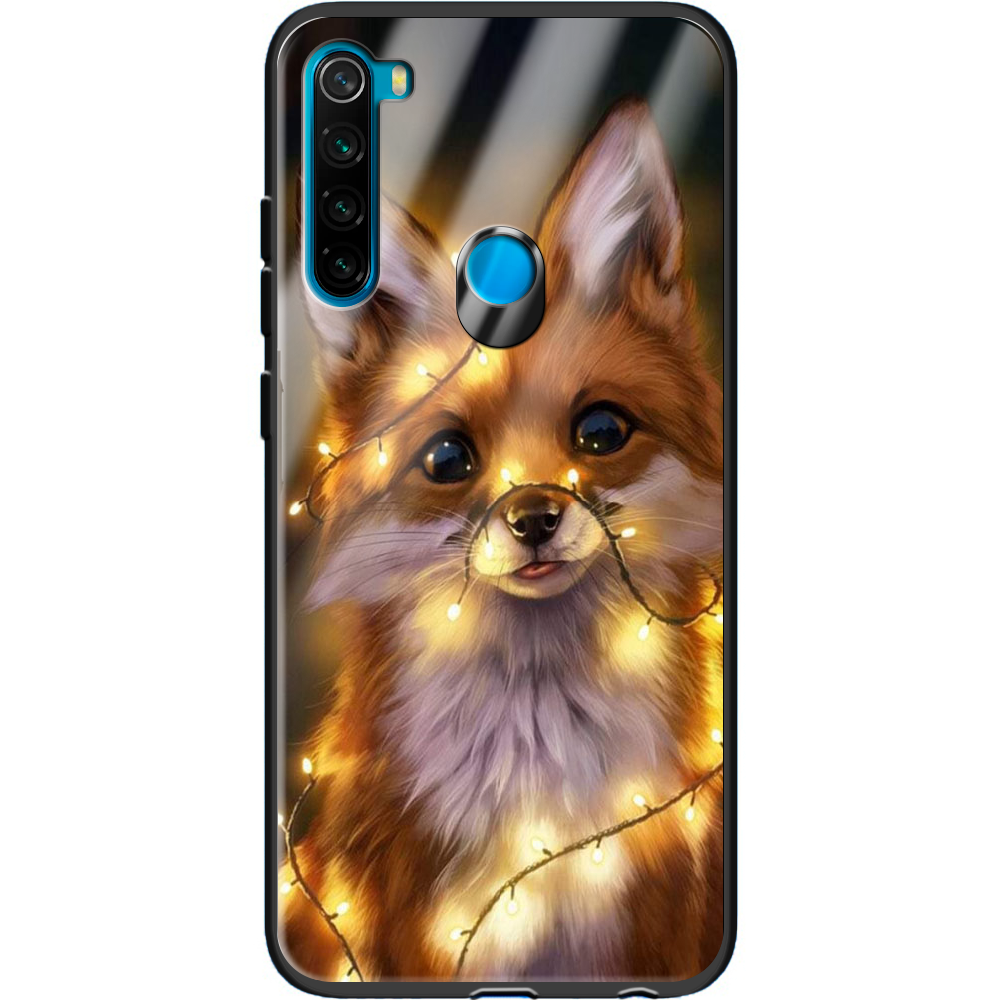 Чехол Boxface Xiaomi Redmi Note 8 Рождественская лиса Черный силикон со стеклом (38214-up2399-38351) Чехол Boxface Xiaomi Redmi Note 8 Рождественская лиса Черный силикон со стеклом (38214-up2399-38351)