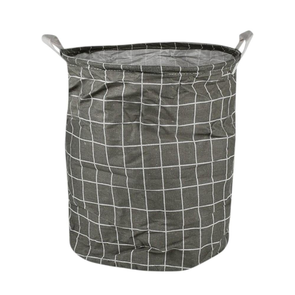 Корзина с ручками Stenson Mist №3 35х45 см Темно-серый (R32358)