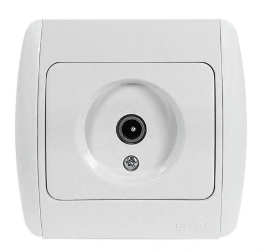 Розетка телевизионная EL-BI Zirve Fixline Белый
