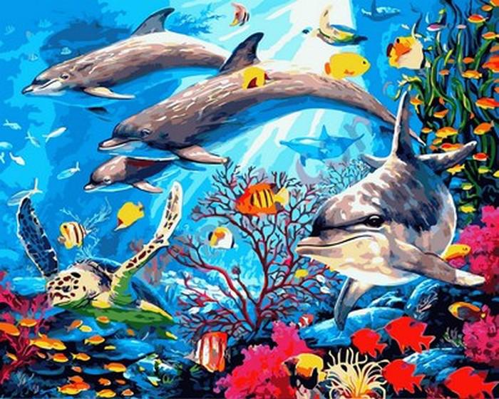 Картина по номерам Mariposa "Подводный мир" 40x50 см (MR-Q2146)