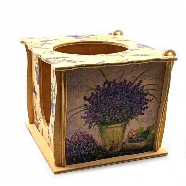 Подставка для салфеток лаванда 16х15х13 см (33706A) - фото 2