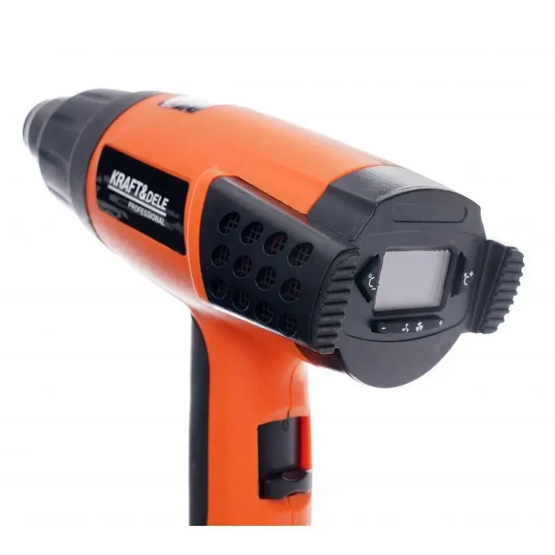 Фен будівельний з РК-дисплеєм Kraft&Dele KD3028 2000 Вт (1389) - фото 4 Фен будівельний з РК-дисплеєм Kraft&Dele KD3028 2000 Вт (1389) - фото 4