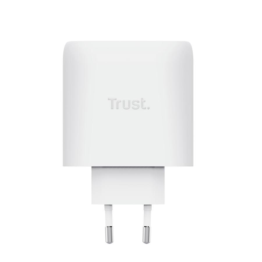 Зарядное устройство сетевое Trust Maxo 65 Вт USB-C с кабелем Белый (25524) - фото 5 Зарядное устройство сетевое Trust Maxo 65 Вт USB-C с кабелем Белый (25524) - фото 5