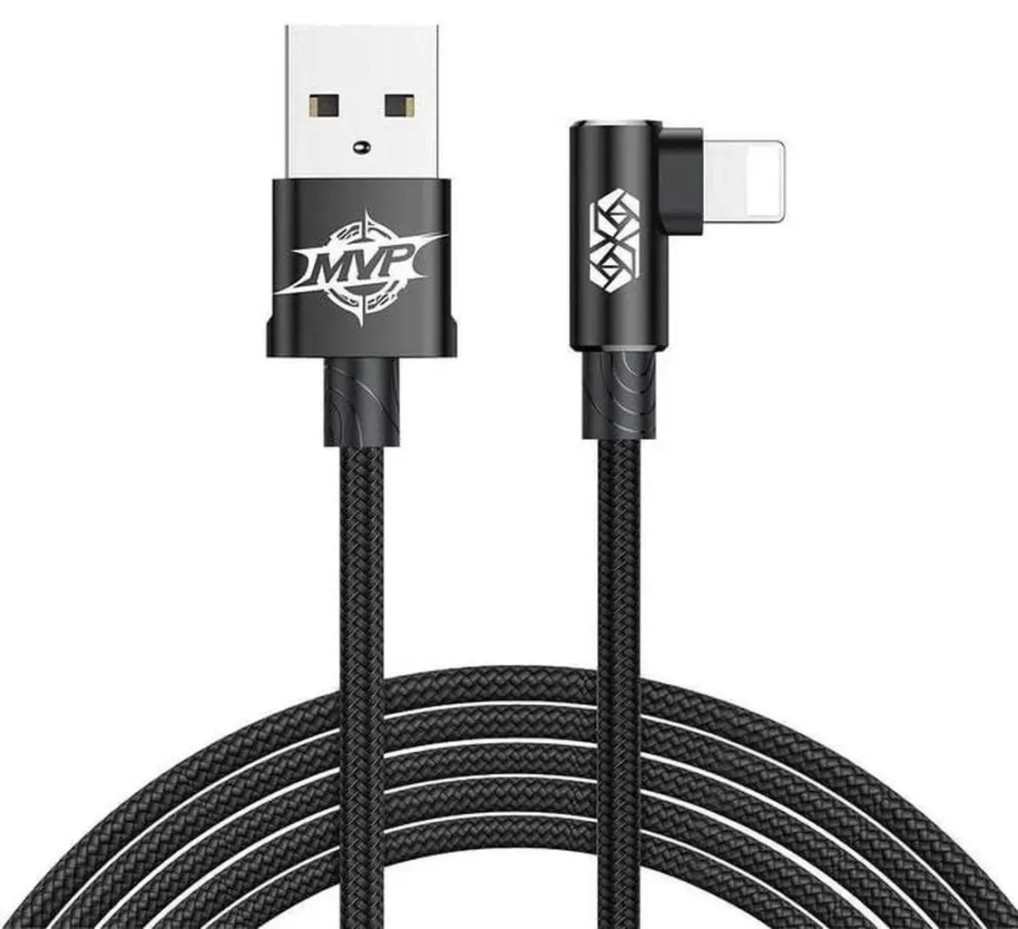 Кабель BASEUS MVP Elbow L Shape Cable USB to Lightning CALMVP-A01 1,5 A 2 м Black