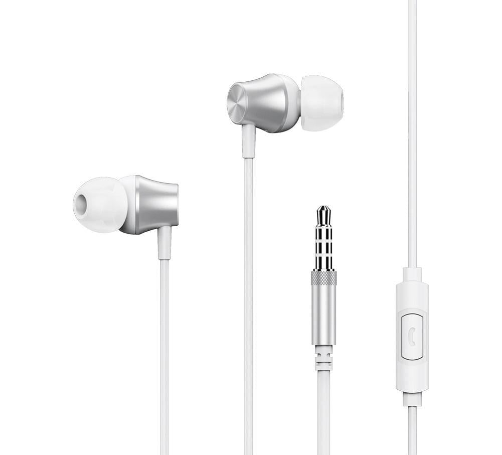 Наушники Remax metal with mic RM-202 Silver (1801bfa7)