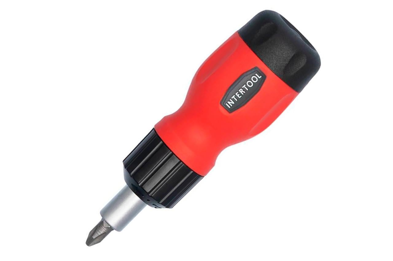 Отвертка Intertool реверсивная 6 ед. (VT-1009)
