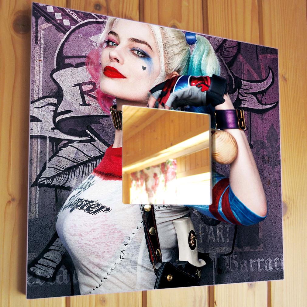 Зеркало с рисунком Harley Quinn 260х260 мм (M00986)
