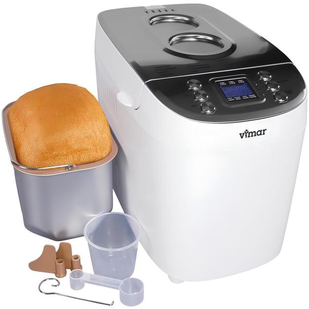 Хлібопічка VIMAR VBM 692 850 Вт 1500 г 15 програм 2 тістоміси (379799)