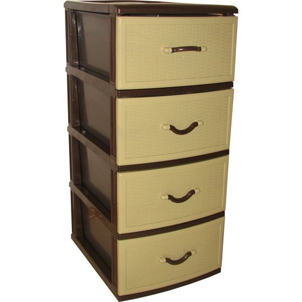 Пластиковий комод Efe plastics Стиль 900х370х470 мм Коричневий (256752668)