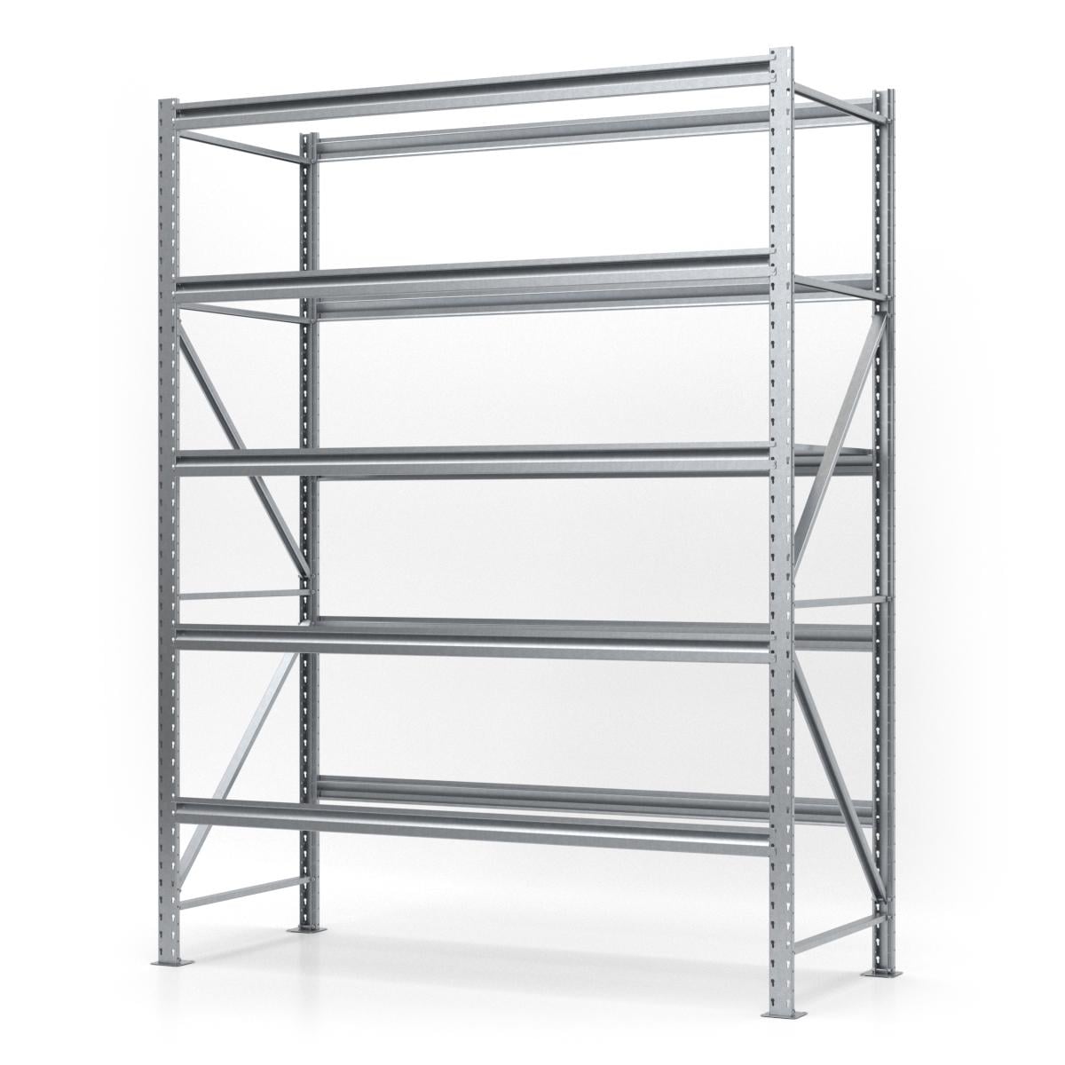 Каркас стеллажа PIN Special металлический оцинкованный 2500х2270х900 мм 5 полок