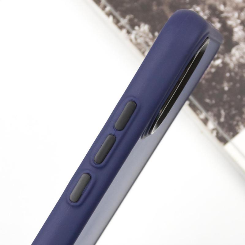 Противоударный чехол TPU+PC Lyon Frosted для Xiaomi Redmi 9A Navy Blue - фото 4