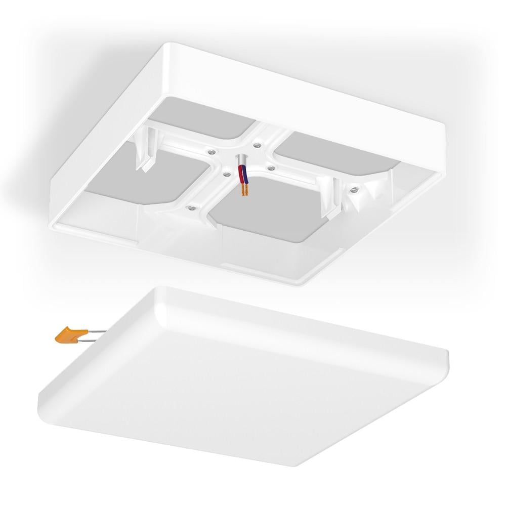 Рамка накладного монтажа безрамочного квадратного светильника Videx (VL-DLFS-24SF) - фото 3