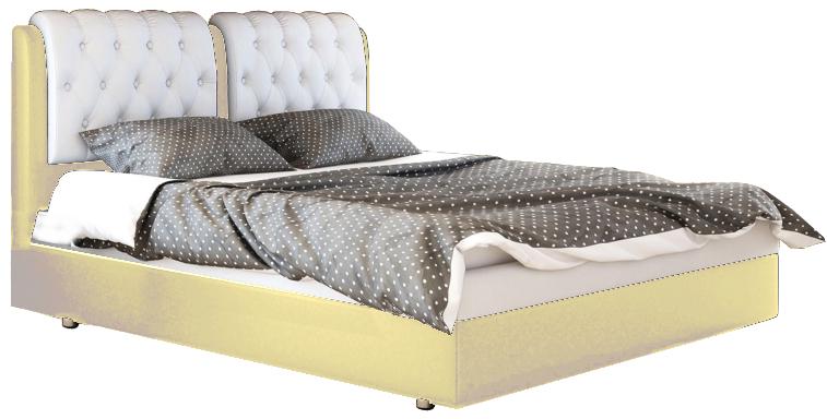 Кровать Скарлет 160х200 см Allure Ecru/White