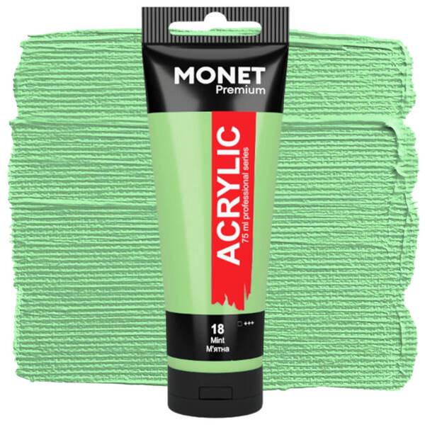 Акрилова фарба Monet 18 75 мл М'ятний (7518818) - фото 1 Акрилова фарба Monet 18 75 мл М'ятний (7518818) - фото 1