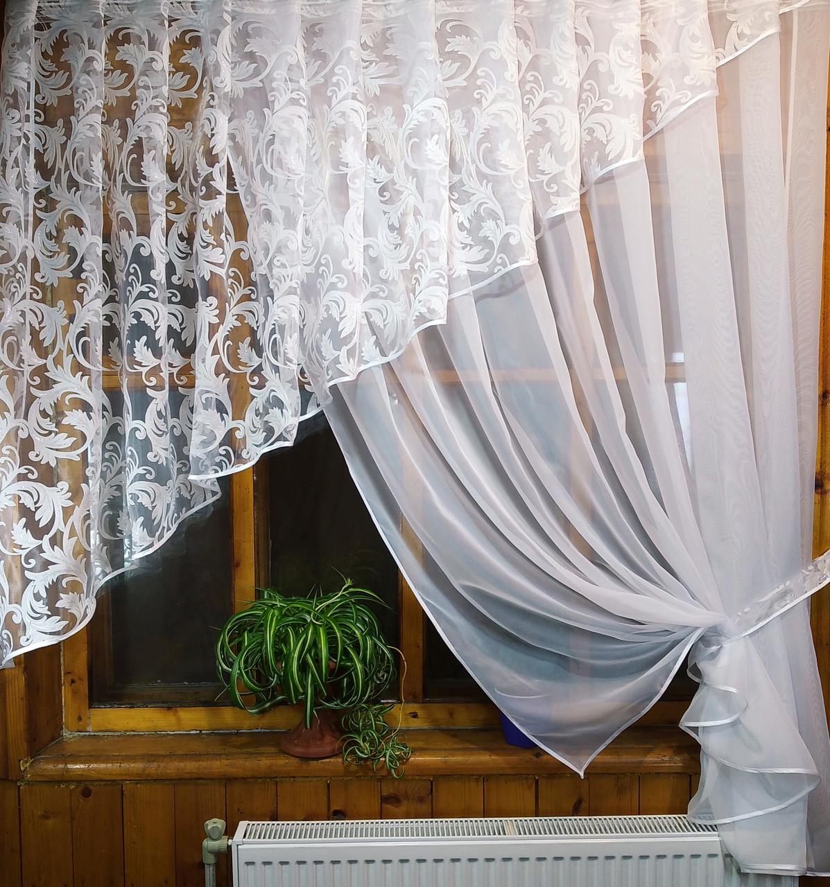 Штори Анжеліка права Білий (889633797)