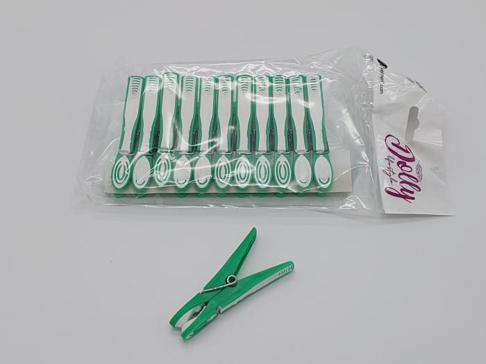 Прищепки-зажимы хозяйственные пластиковые Y-159 8 см 12 шт. (838538466) - фото 3