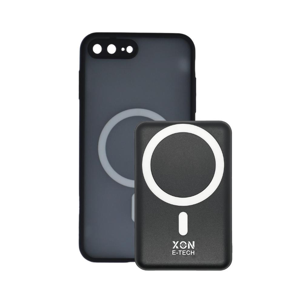 Чохол з бездротовою батареєю XON 5000 mAh для iPhone 8 Plus BatteryCase Чорний (954003142)