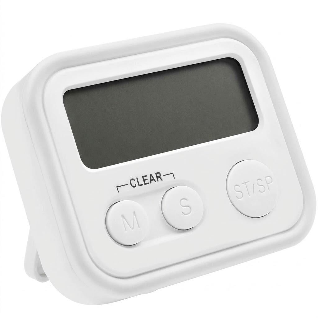 Таймер кухонний цифровий Pitasha White з магнітним кріпленням та LCD-дисплеєм (33542668)