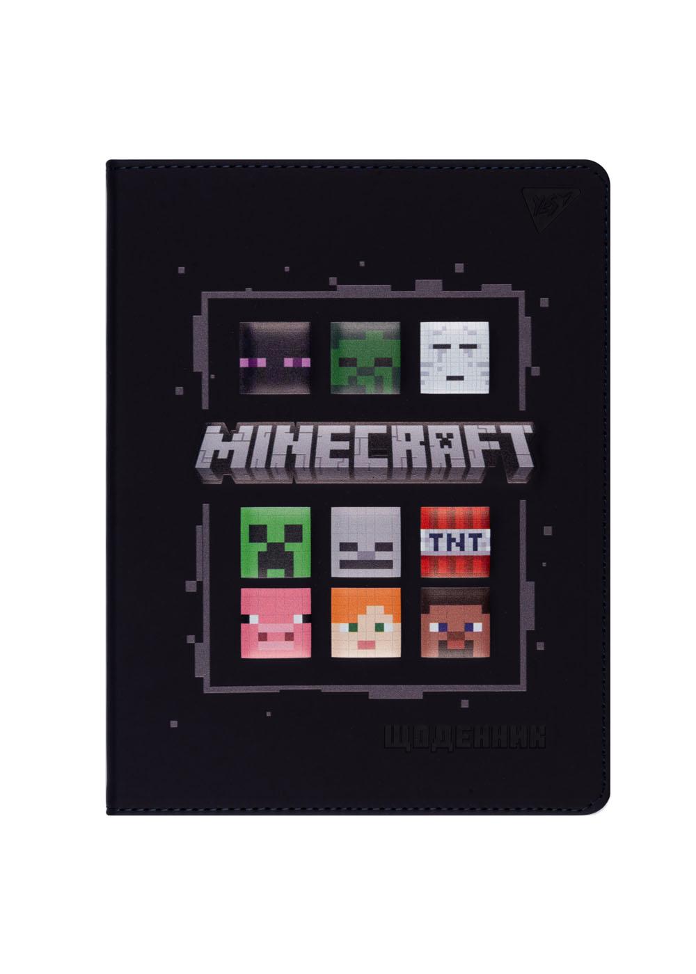 Дневник школьный YES Minecraft эко кожа (911524)