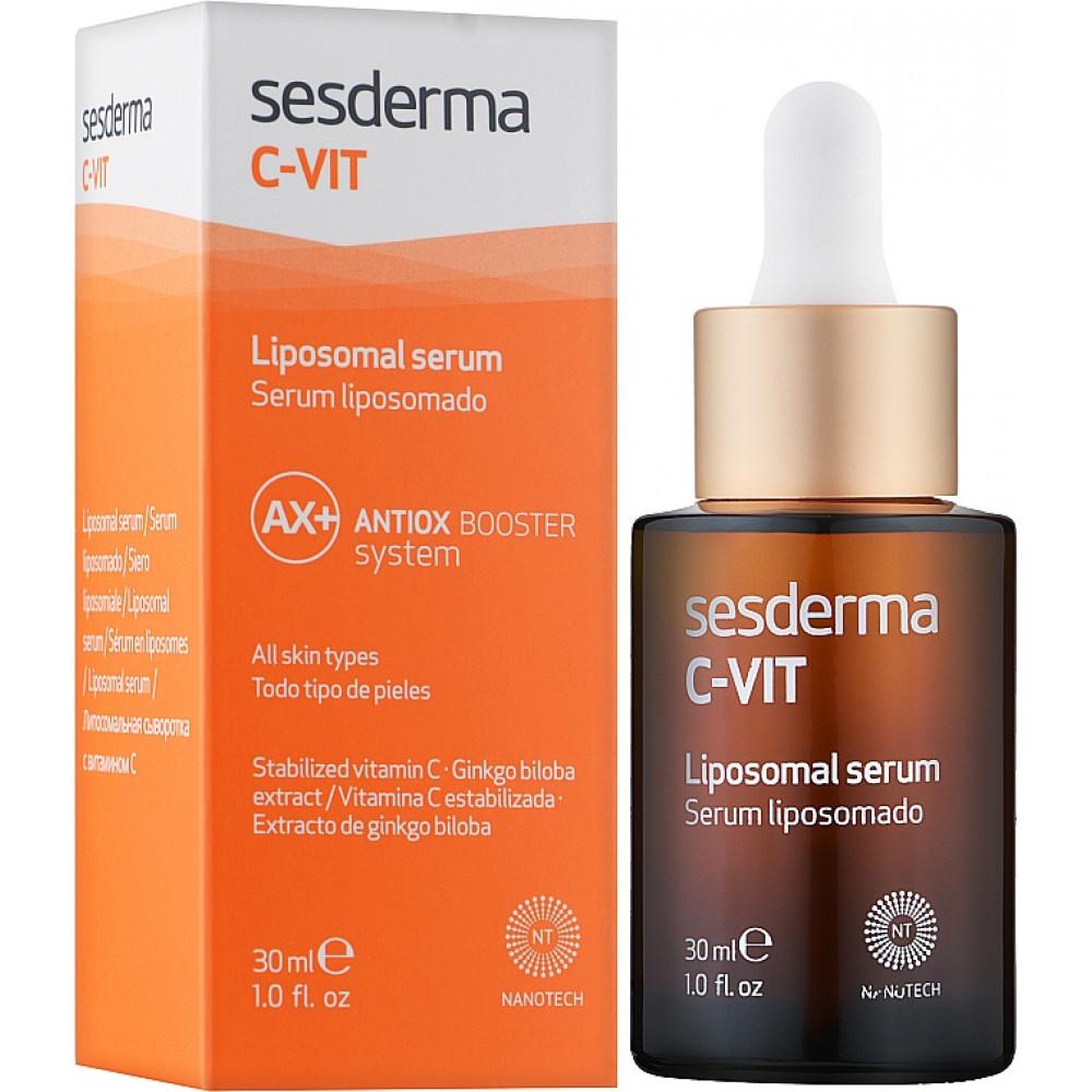 Сыворотка липосомальная с витамином C Sesderma C-VIT Liposomal Serum 30 мл Сыворотка липосомальная с витамином C Sesderma C-VIT Liposomal Serum 30 мл