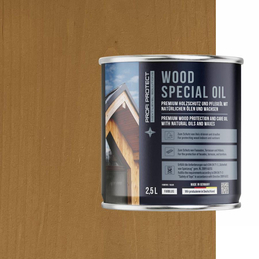 Лазур на основі бджолиного воску і лляної олії ProfiProtect Wood Special Oil 2,5 л Marrone (22556726) - фото 1