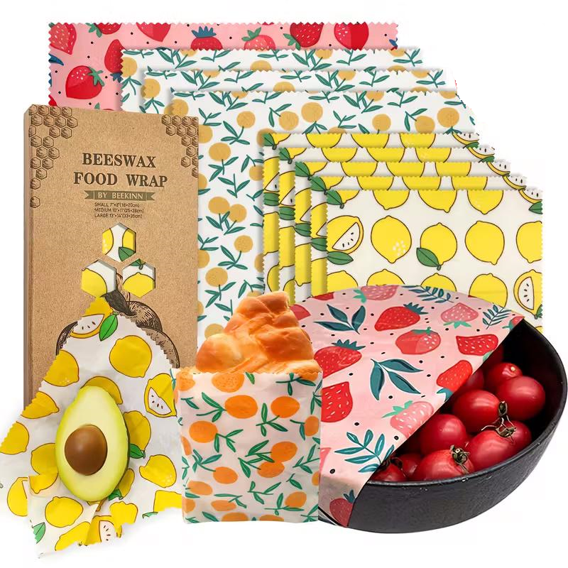 Набір багаторазових воскових серветок Beekinn 9 шт. Набір багаторазових воскових серветок Beekinn 9 шт.