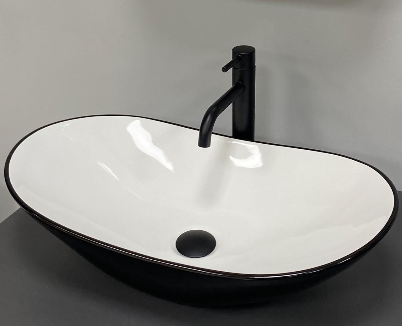 Умывальник накладной VBI TURIN Black White (2810372519)