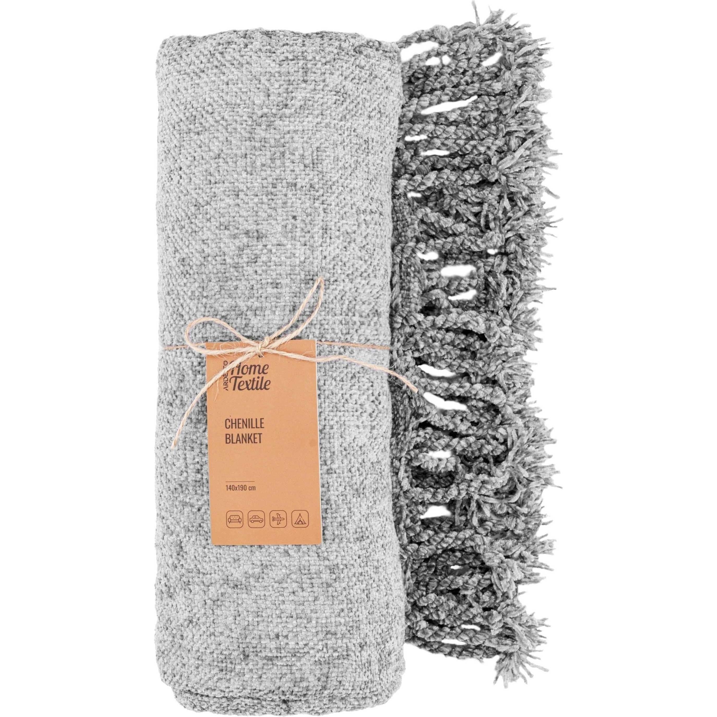 Плед Ardesto Chenille 140х190 см Серый (ART0201CH) Плед Ardesto Chenille 140х190 см Серый (ART0201CH)
