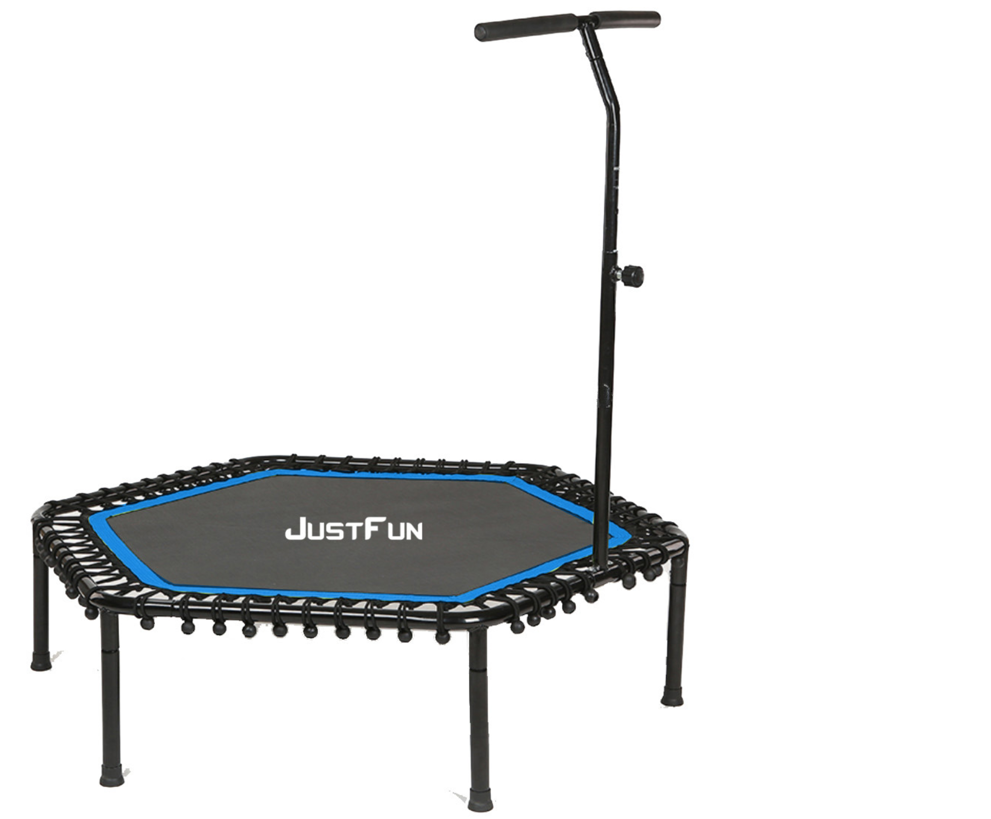 Батут Just Fun Fitness з ручкою 135 см Синій