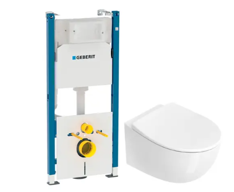 Унитаз Catalano 458.126.00,1/VS52RIT00 Catalano с инсталляцией Geberit Duofix (29654331)